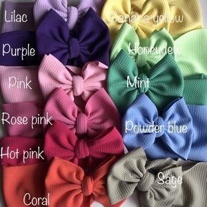 Spring colors Headwrap bows $9 each